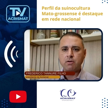 Perfil da suinocultura Mato-grossense é destaque em rede nacional