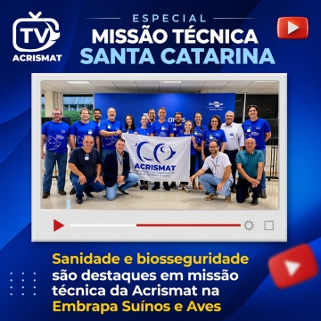 Sanidade e biosseguridade são destaques em missão técnica da Acrismat na Embrapa Suínos e Aves
